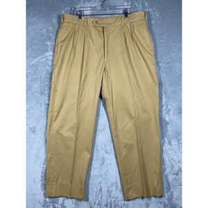 Bills Khakis M2P Mens 38x29 Pleated Chinos Tan Cotton Twill Pants Made in USA